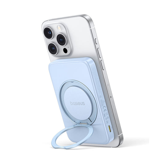 Zunanja baterija Baseus PicoGo, 5000mAh, 20W, PD + FQI, 1 x QI - 1 x USB-C, Modra P10076800313-00