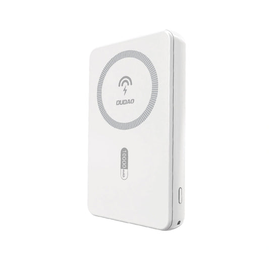 Brezžična zunanja baterija Dudao K14S, 5000mAh, 20W, QC + PD + FQI, 1 x QI - 1 x USB-A - 1 x USB-C, bela
