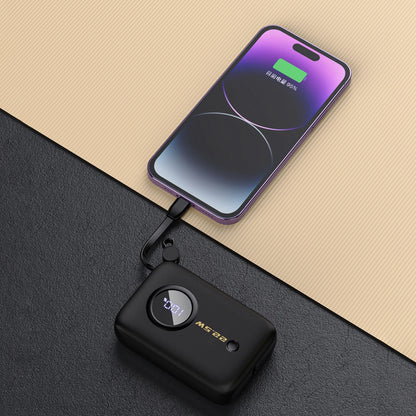 Zunanja baterija Dudao K14, 10000mAh, 22.5W, QC + PD, 1 x Lightning - 1 x USB-A - 2 x USB-C, Črna