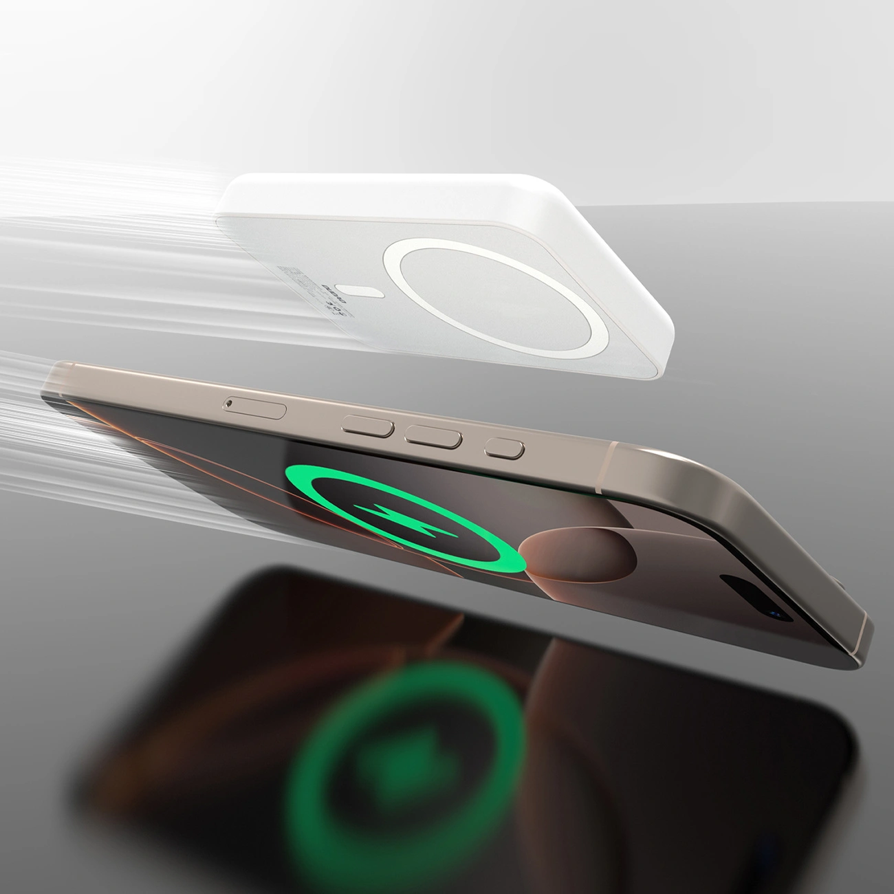 Zunanja baterija Wireless Dudao K26, 10000mAh, 20W, PD + FQI, 1 x QI - 1 x USB-C, Bela