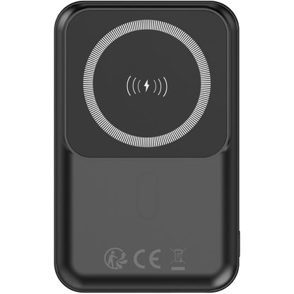 Forever MATB-100 Wireless External Battery, 10000mAh, 22.5W, QC + PD + FQI, 1 x QI - 1 x USB-A - 1 x USB-C, Black 