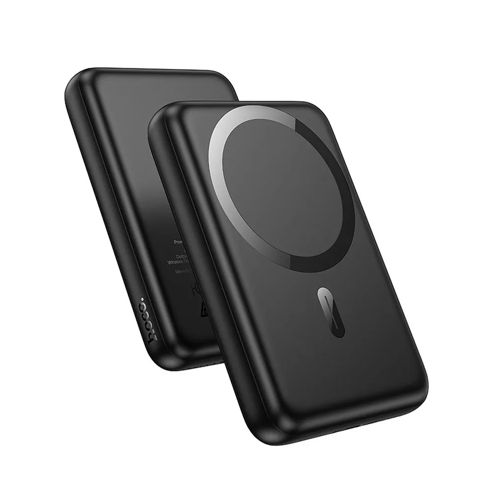 Zunanja baterija Wireless HOCO J141, 10000mAh, 20W, PD + FQI, 1 x QI - 1 x USB-C, Črna