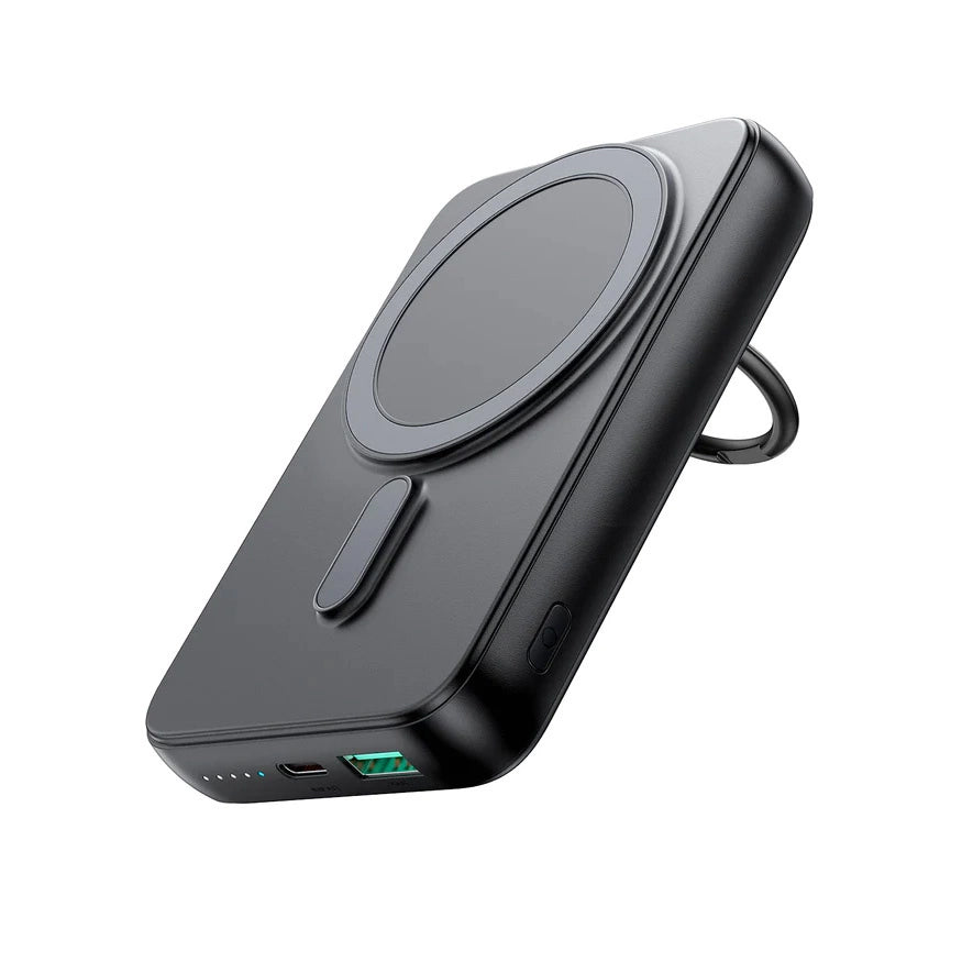 Zunanja baterija Joyroom JR-W050, 10000mAh, 20W, QC + PD + FQI, 1 x QI - 1 x USB-A - 1 x USB-C, Črna