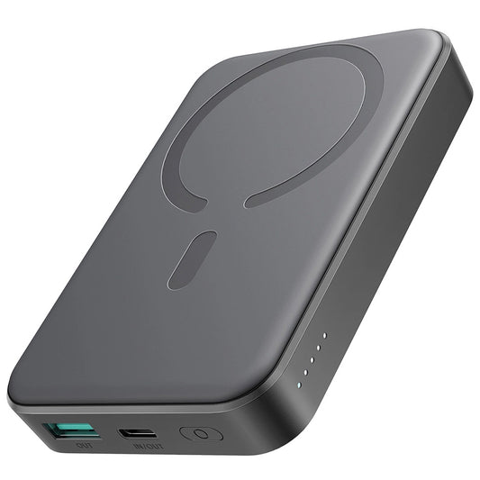 Zunanja brezžična baterija Joyroom JR-W020, 10000mAh, 20W, QC + PD + FQI, 1 x QI - 1 x USB-A - 1 x USB-C, Črna