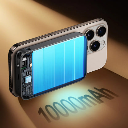 Zunanja baterija Joyroom JR-PBM02, 10000mAh, 22.5W, PD + FQI, 1 x QI - 2 x USB-C, črna