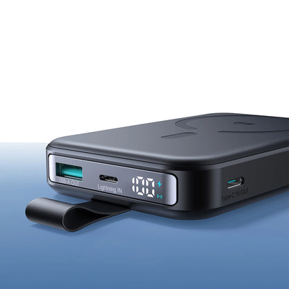 Zunanja baterija Joyroom JR-PBM11, 10000mAh, 22.5W, QC + PD + FQI, 1 x QI - 1 x USB-A - 1 x USB-C, Črna