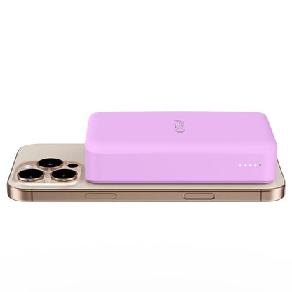 Tech-Protect PB12 LifeMag brezžična zunanja baterija, 20000 mAh, 20 W, QC + PD + FQI, 1 x QI - 1 x USB-A - 1 x USB-C, vijolična
