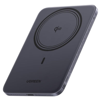 UGREEN PB580 Wireless External Battery (75984B), 5000mAh, 15W, PD + FQI, 1 x QI - 1 x USB-C, Gray