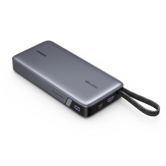 Zunanja baterija UGREEN PB726 (55995B), 25000mAh, 165W, QC + PD, 1 x USB-A - 3 x USB-C, Siva