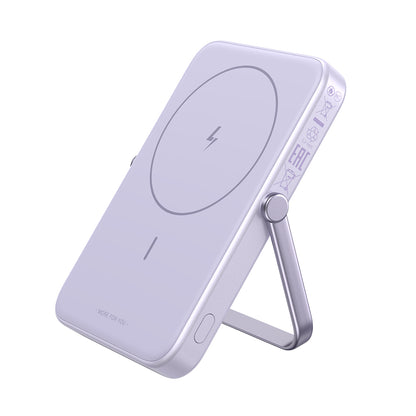 Zunanja brezžična baterija UGREEN PB571 Uno, 5000mAh, 20W, PD + FQI, 1 x QI - 1 x USB-C, Vijolična