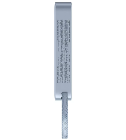 Brezžična zunanja baterija UGREEN MagFlow PB773 (65958), 10000mAh, 25W, PD + FQI, 1 x QI - 2 x USB-C, modra