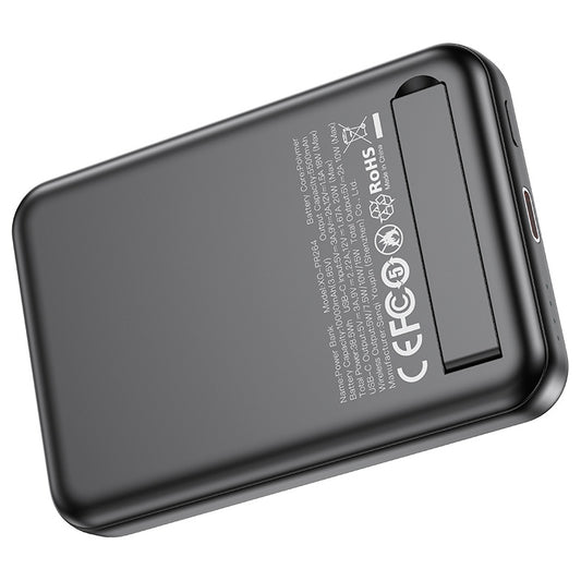 Zunanja baterija Wireless XO Design PR264, 10000mAh, 20W, PD + FQI, 1 x USB-C, Črna