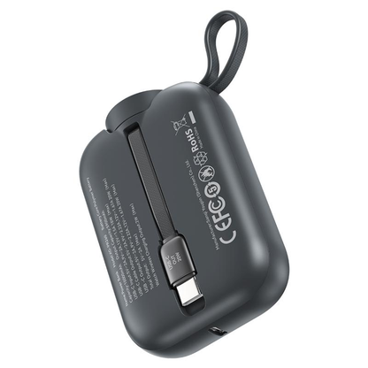 Zunanja baterija Wireless XO Design PR260, 10000mAh, 20W, PD + QI, 1 x QI - 2 x USB-C, Črna