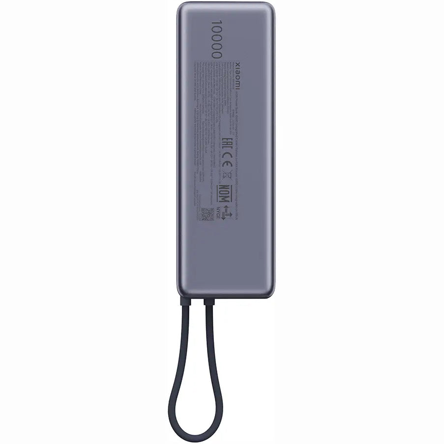 Zunanja baterija Xiaomi, 10000mAh, 165W, PD, 2 x USB-C, Siva PB1165MI