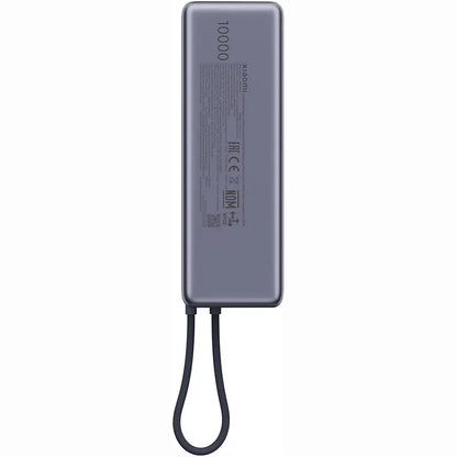 Zunanja baterija Xiaomi, 10000mAh, 165W, PD, 2 x USB-C, Siva PB1165MI