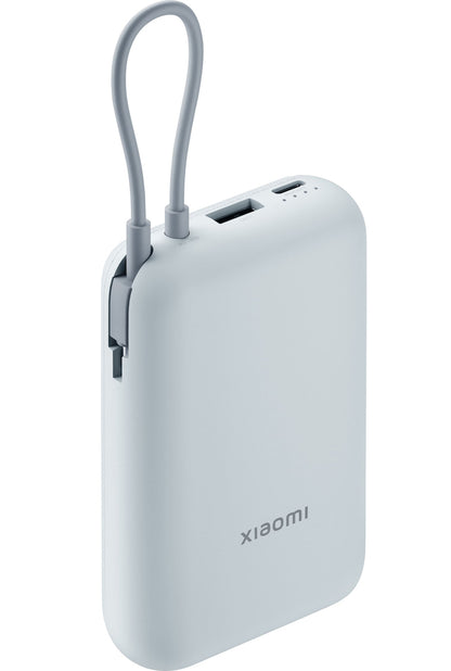 Zunanji baterijski polnilec Xiaomi Pocket, 10000mAh, 22,5W, QC + PD, 1 x USB-A - 2 x USB-C, modra BHR9073GL