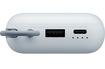 Zunanji baterijski polnilec Xiaomi Pocket, 10000mAh, 22,5W, QC + PD, 1 x USB-A - 2 x USB-C, modra BHR9073GL