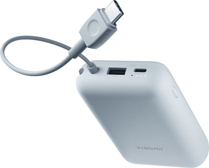 Zunanji baterijski polnilec Xiaomi Pocket, 10000mAh, 22,5W, QC + PD, 1 x USB-A - 2 x USB-C, modra BHR9073GL