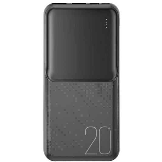 Zunanja baterija XO Design PR252, 20000mAh, 10W, 2 x USB-A, Črna