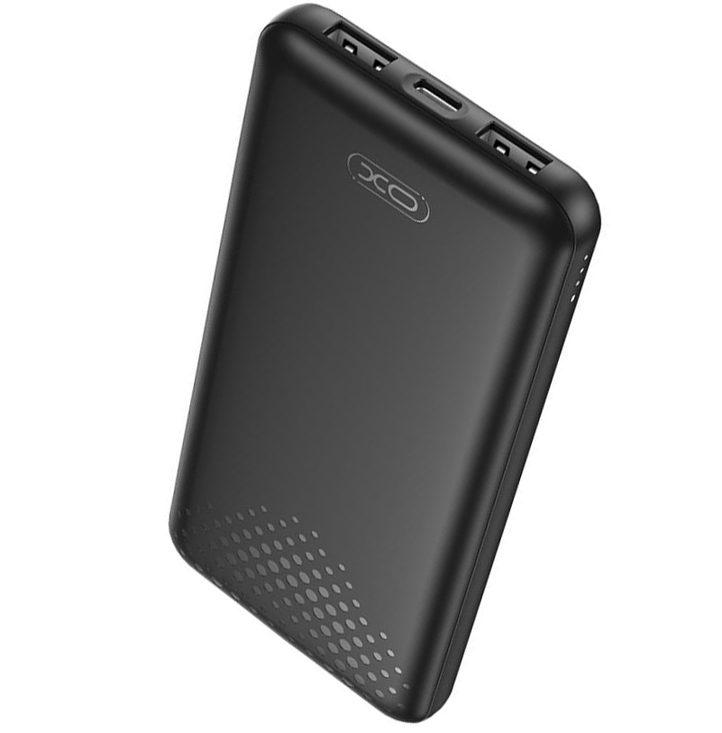 Zunanja baterija XO Design PB312, 10000mAh, 10W, 2 x USB-A, Črna