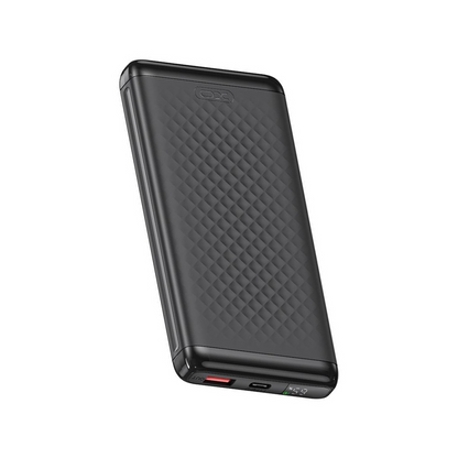 Zunanji akumulator XO Design PB308, 10000mAh, 22,5W, QC + PD, 1 x USB-A - 1 x USB-C, Črn