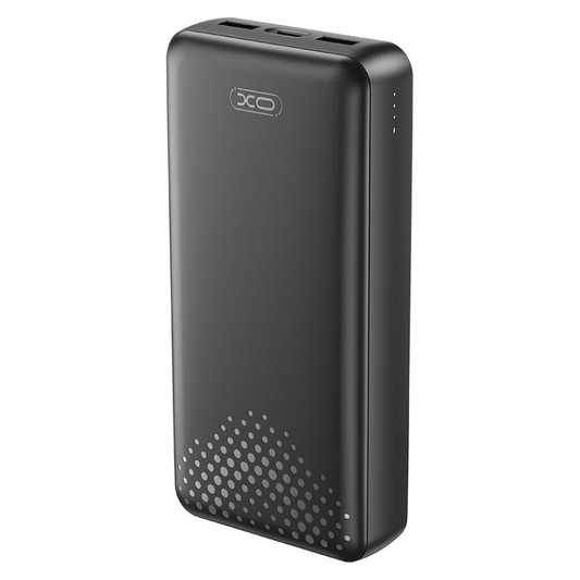Zunanji baterijski polnilec XO Design PB313, 20000mAh, 10W, 2 x USB-A, črn