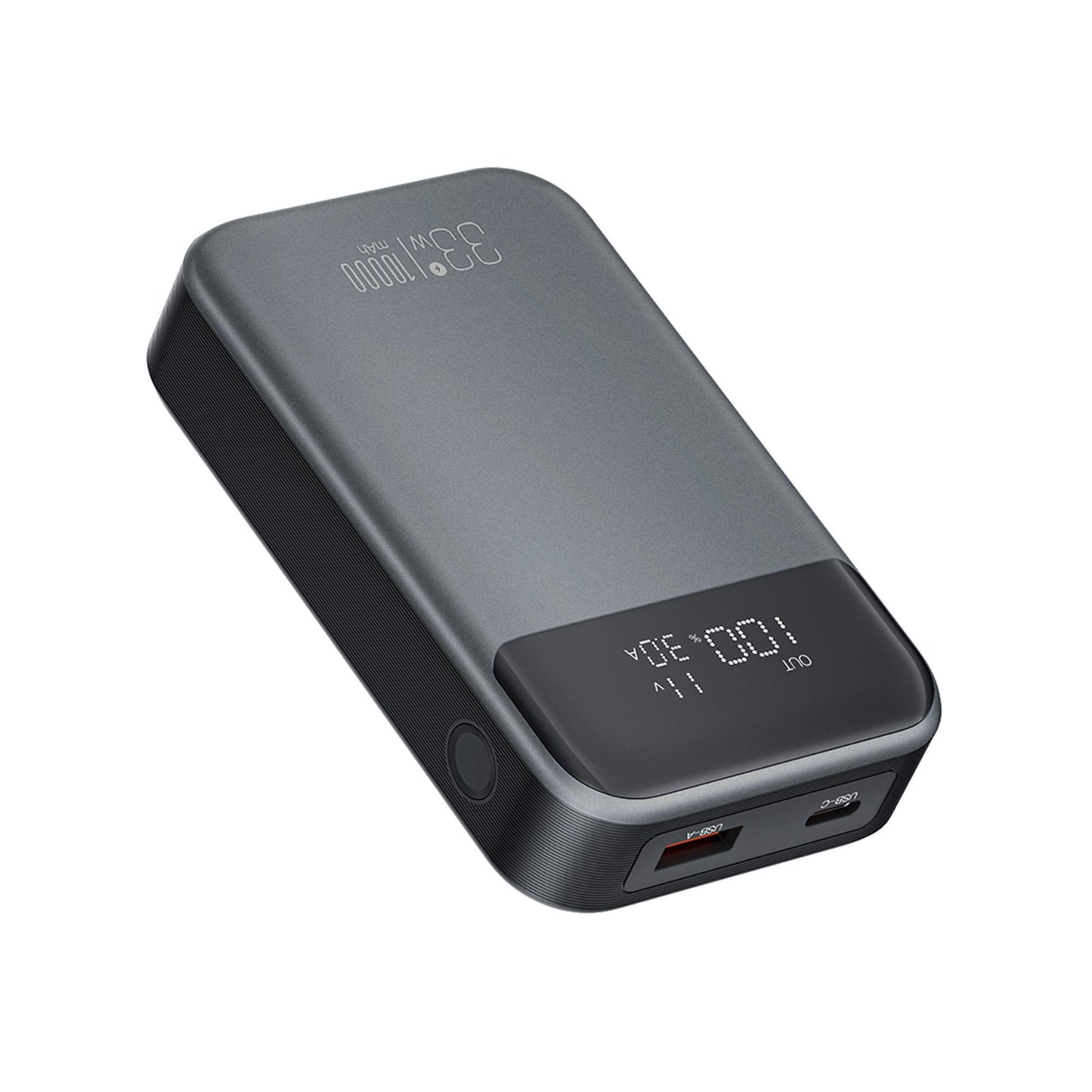 Zunanja baterija XO Design PR232, 10000mAh, 33W, QC + PD, 1 x USB-A - 1 x USB-C, Črna