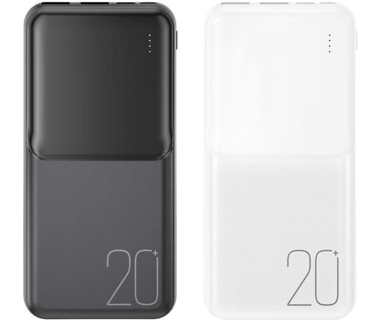 Zunanja baterija XO Design PR252, 20000mAh, 10W, 2 x USB-A, Črna