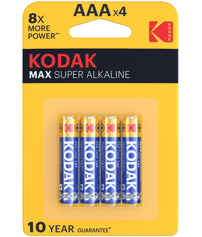 Baterija Kodak Max Alkaline, AAA / LR3, Set 4 kosov EKSTD30952812P4