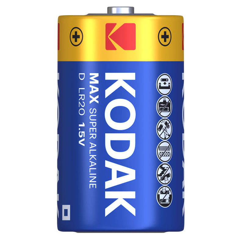 Baterija Kodak Max Alkaline, LR20, Set 2 kosa