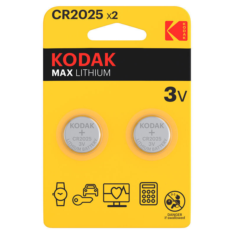 Baterija Kodak Max Lithium, CR2025, Set 2 kosa