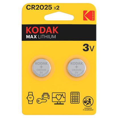 Baterija Kodak Max Lithium, CR2025, Set 2 kosa