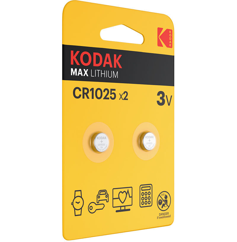 Baterija Kodak Max Lithium, CR2025, Set 2 kosa