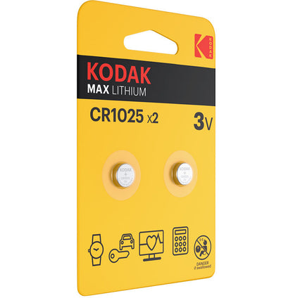 Baterija Kodak Max Lithium, CR2025, Set 2 kosa