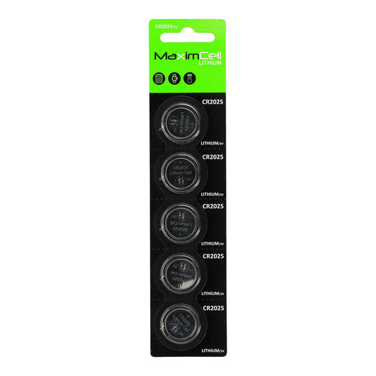 Baterija MaximCell, CR2025, komplet 5 kosov