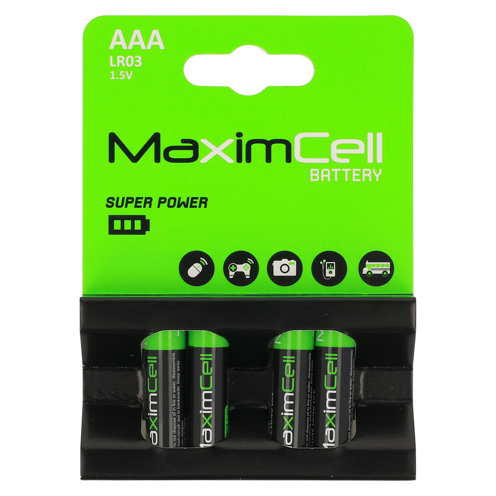 Baterija MaximCell Super Power, AAA / LR3, komplet 4 kosov
