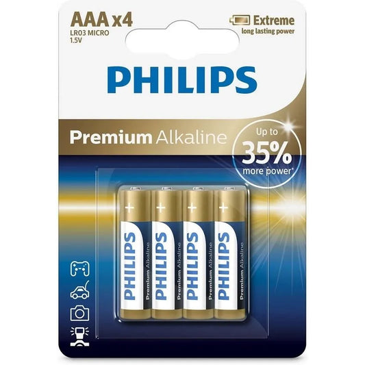 Baterija Philips Premium, AAA / LR3, komplet 4 kosi Phil-LR03M4B/10
