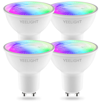 LED žarnica Yeelight W1, Wi-Fi, GU10, 4.5W, 2700K - 6500K, 350lm, Set 4 kosi, Večbarvna YLDP004-A