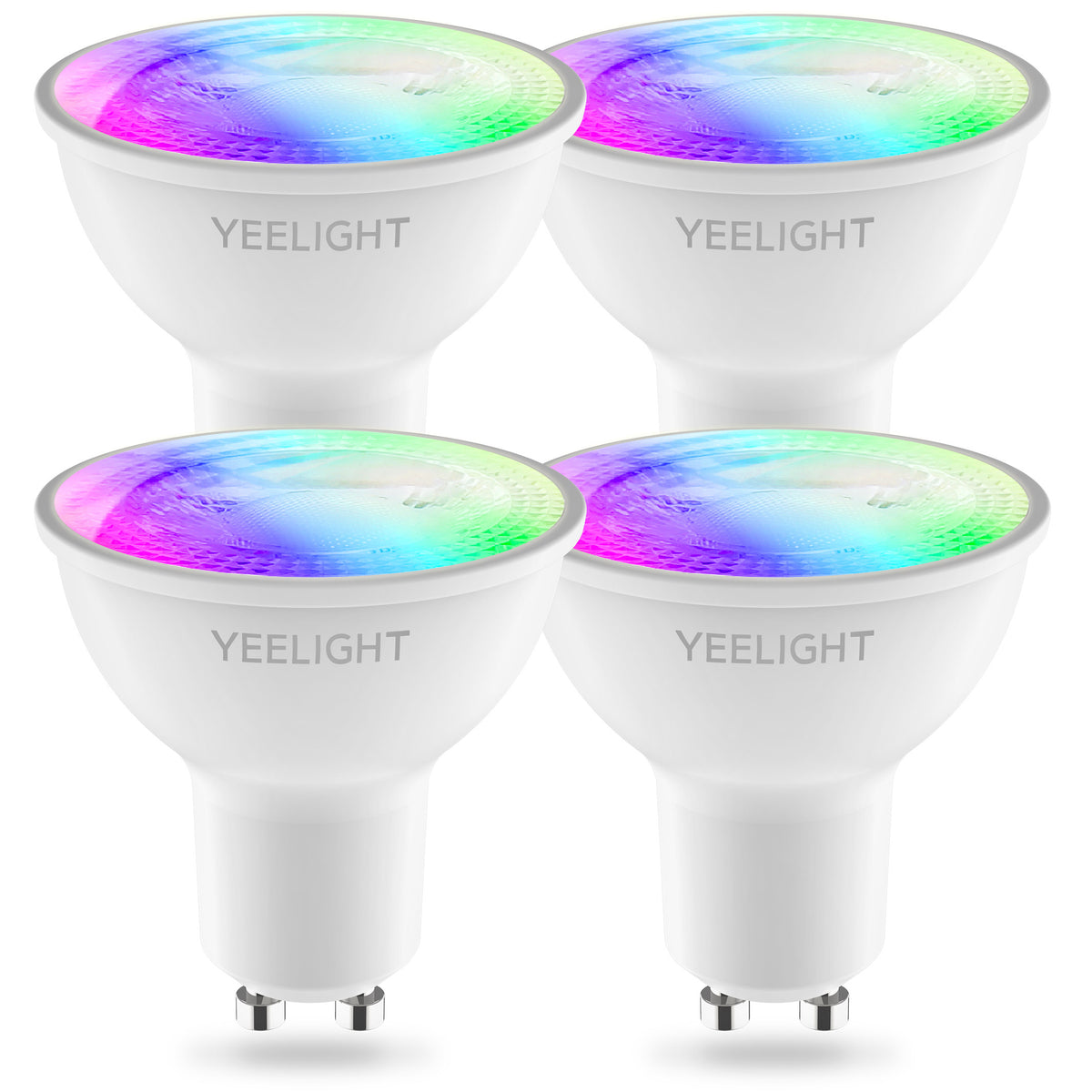 LED žarnica Yeelight W1, Wi-Fi, GU10, 4.5W, 2700K - 6500K, 350lm, Set 4 kosi, Večbarvna YLDP004-A