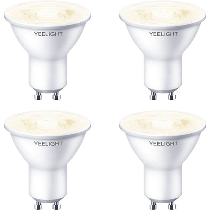 Yeelight W1 LED žarnica, Wi-Fi, GU10, 4,8 W, 2700 K, 350 lm, komplet 4 kosov, bela YLDP004 