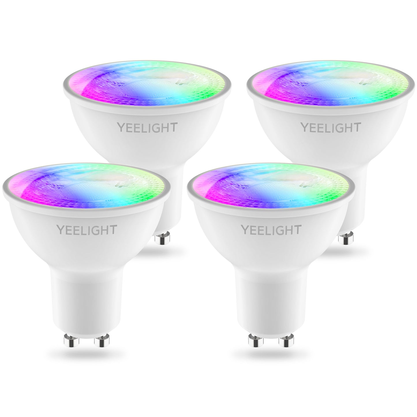 LED žarnica Yeelight W1, Wi-Fi, GU10, 4.5W, 2700K - 6500K, 350lm, Set 4 kosi, Večbarvna YLDP004-A