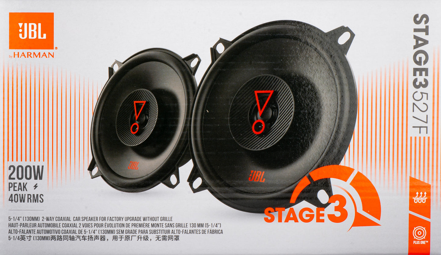 JBL Stage3 527 Car Speaker, 40W RMS, 129mm, Set of 2 pieces JBLSTAGE3527F