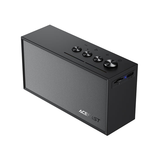 Bluetooth zvočnik Acefast K9 Go, 7W, TWS, RGB, vodoodporen, črn