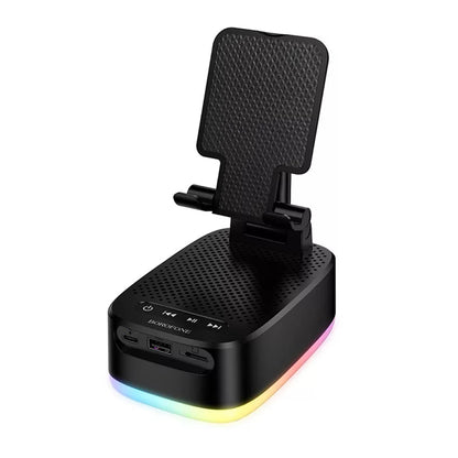 Bluetooth zvočnik Borofone BR200 Marea 2v1, 5W, TWS, RGB, Črn