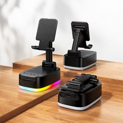 Bluetooth zvočnik Borofone BR200 Marea 2v1, 5W, TWS, RGB, Črn