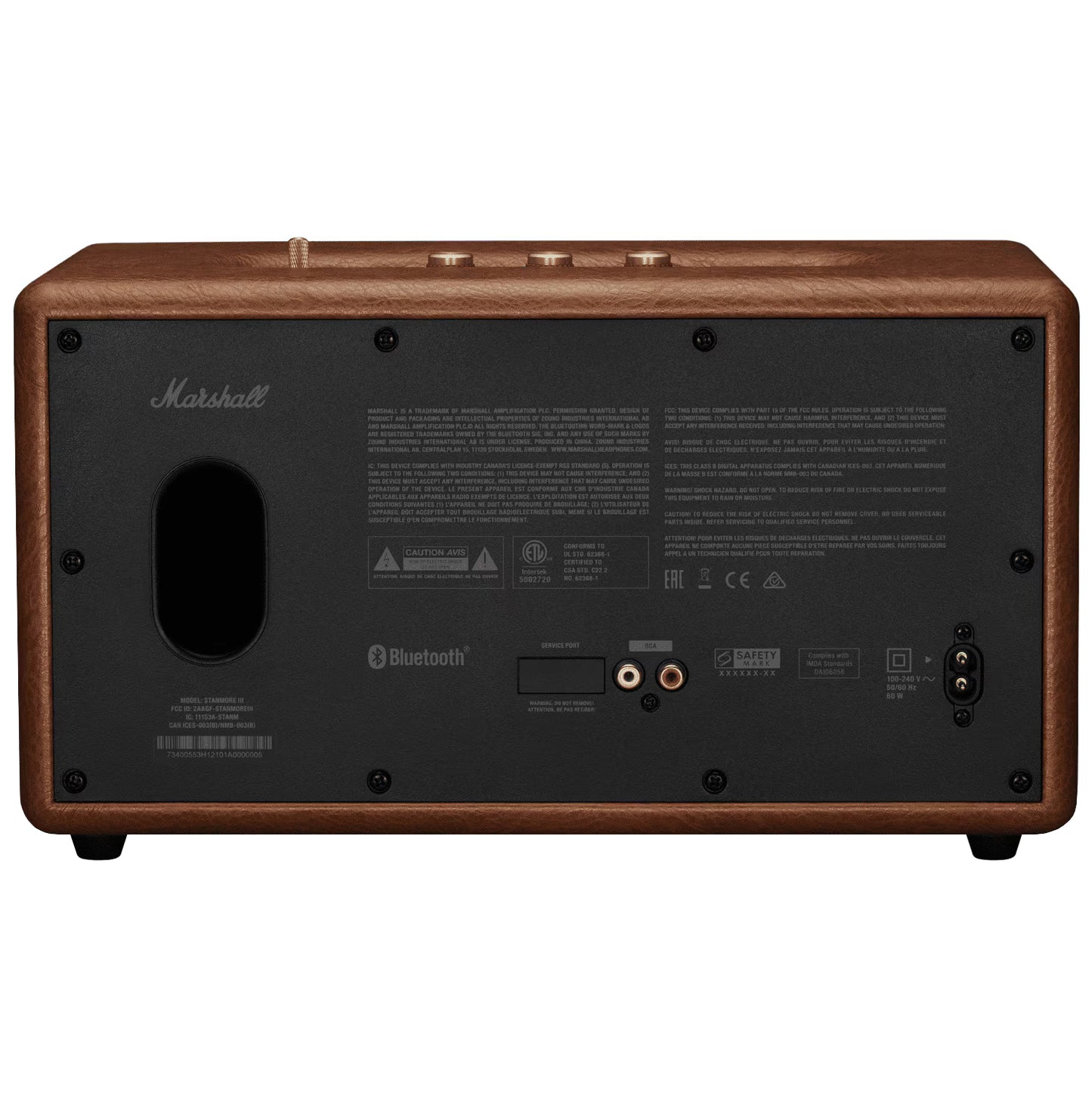 Bluetooth zvočnik Marshall Stanmore III, 80W, rjav