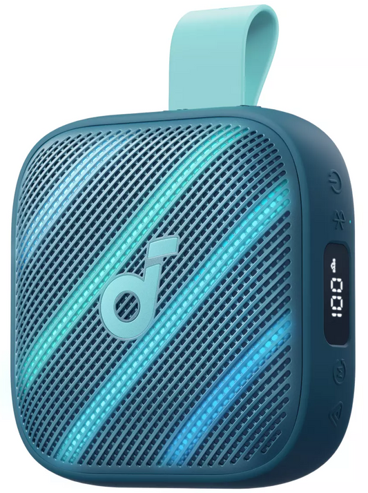Prenosni Bluetooth zvočnik Anker SoundCore Boom Go 3i, 15W, TWS, RGB, vodoodporen, modra, ponovno zapakiran D5103030