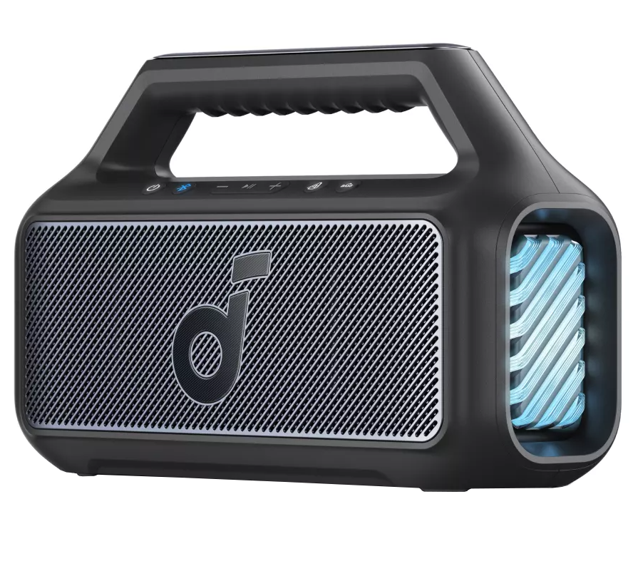 Prenosni Bluetooth zvočnik Anker SoundCore Boom 2 Nova različica, 80W, TWS, RGB, Vodoodporen, Črn A3138012