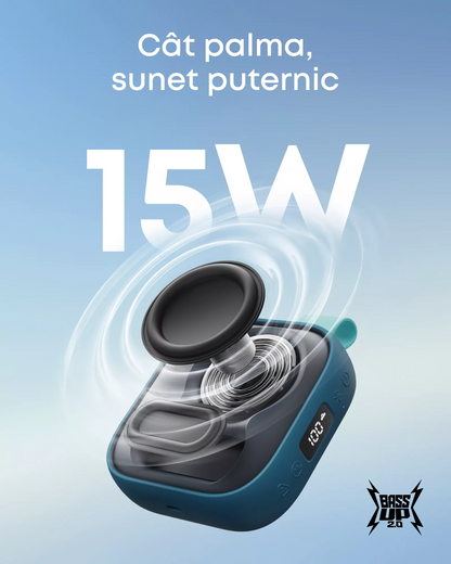 Anker SoundCore Boom Go 3i Portable Bluetooth Speaker, 15W, TWS, RGB, Waterproof, Blue, Resealed D5103030