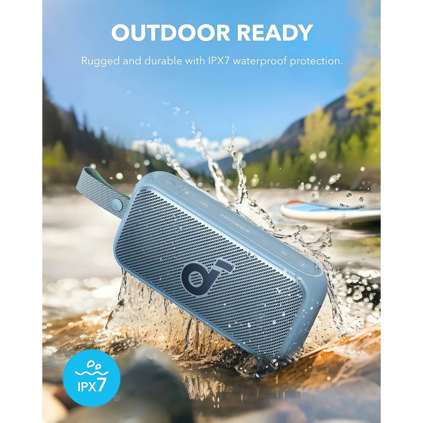 Prenosni zvočnik Bluetooth Anker SoundCore Motion 300, 30 W, TWS, vodoodporen, modri A3135031 